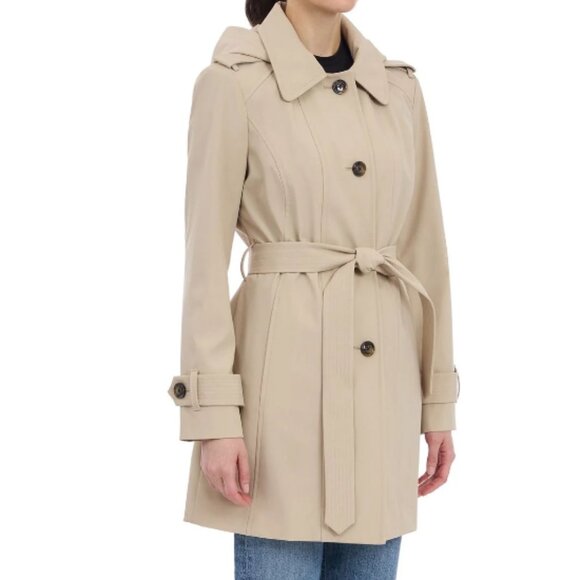 London Fog Women's Trench Coat - Size SMALL - Khaki Color - NWT!!! - Picture 1 of 12